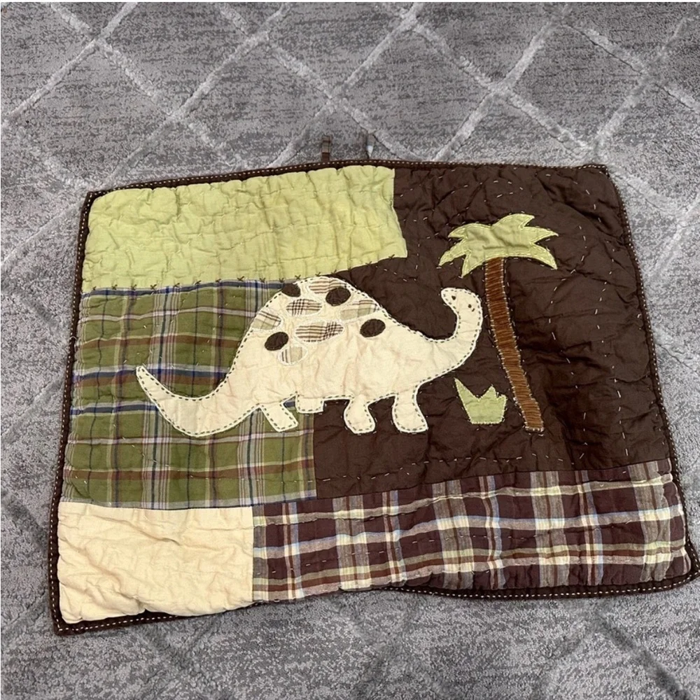 Pottery Barn Kids Dinosaur Madras Pillowcase